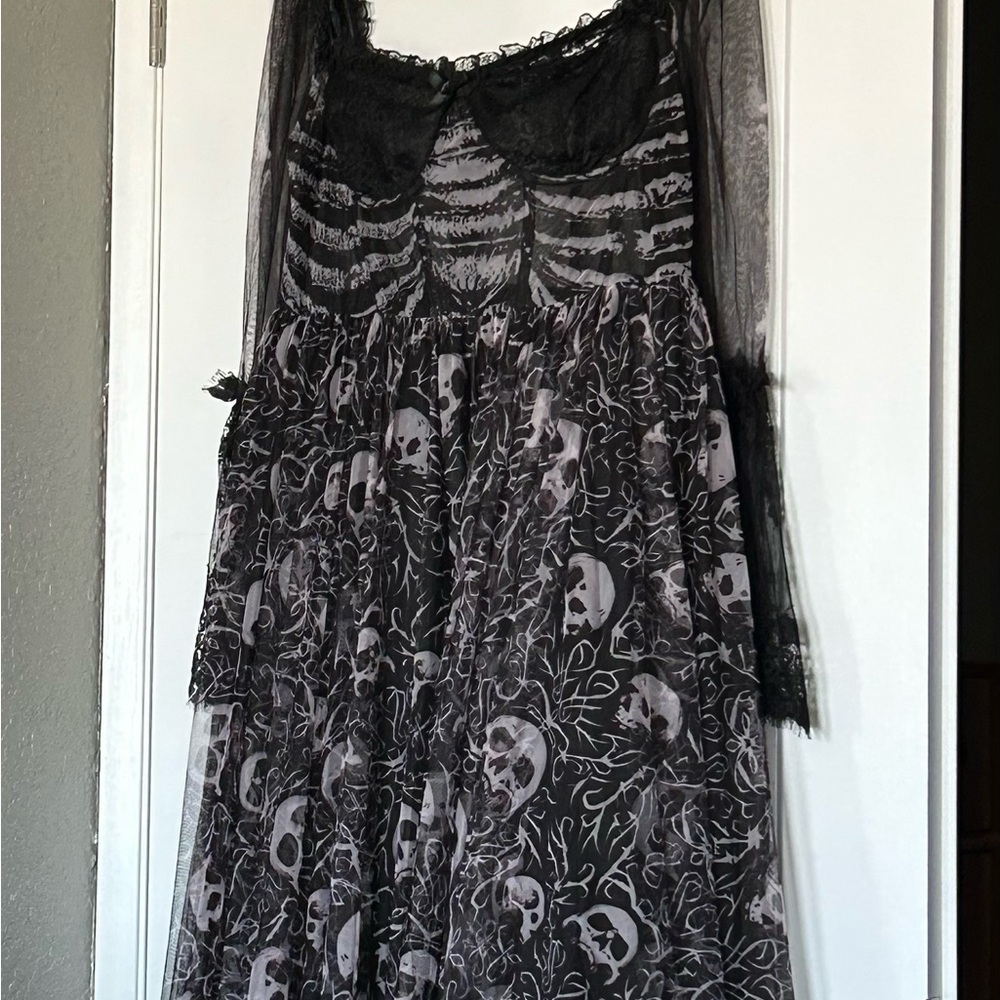 Dolls Kill - Dance With Death - Beautiful Skeleton Gown NWOT - Picture 10 of 11